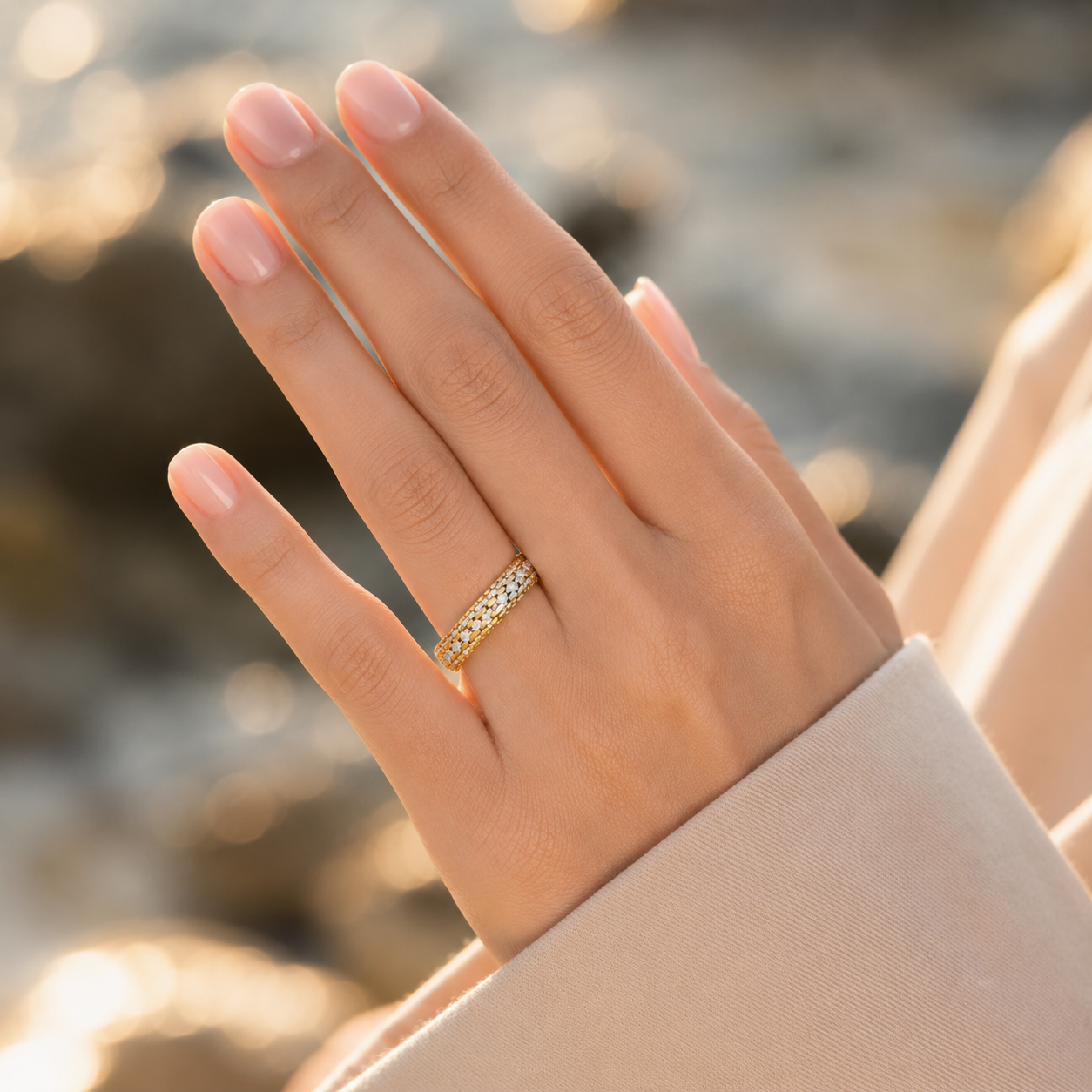 18K Gold CVD Diamond Engagement Ring VVS (1.79 Ct)