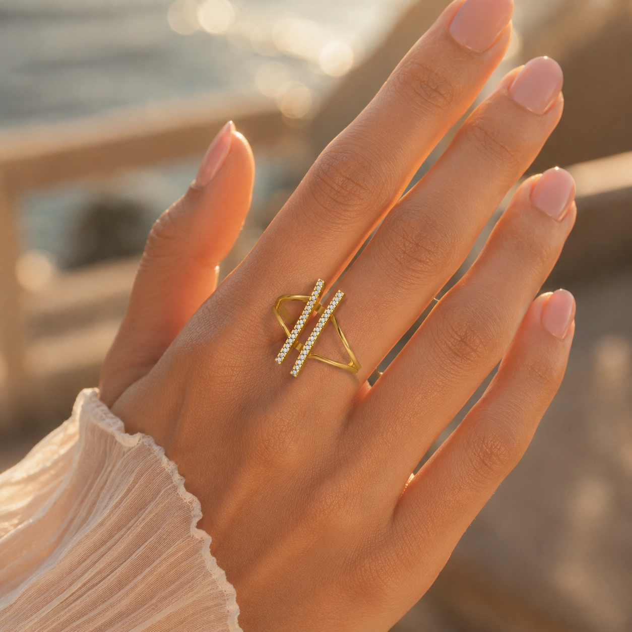 18K Gold VVS Diamond Ring – Minimal Luxury Fine Jewelry