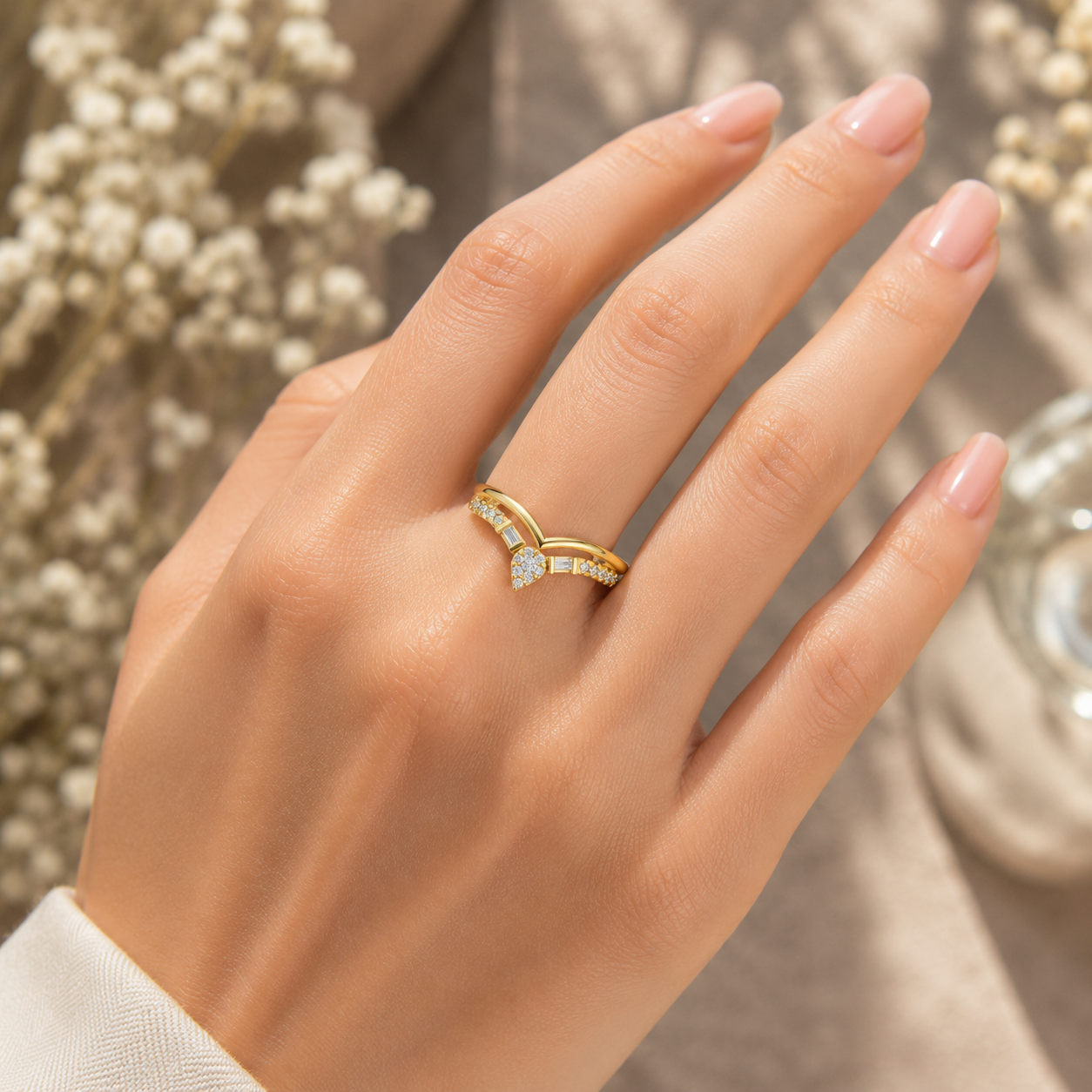 18K Gold CVD Diamond Ring – VVS Clarity Fine Luxury Ring