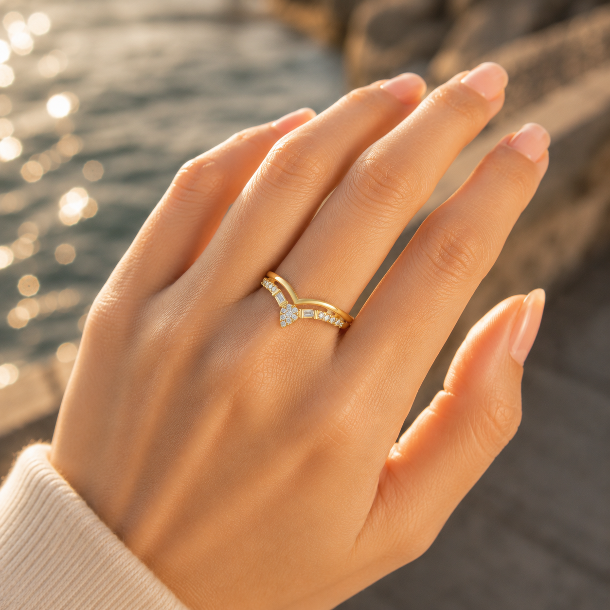 18K Gold CVD Diamond Ring – VVS Clarity Fine Luxury Ring