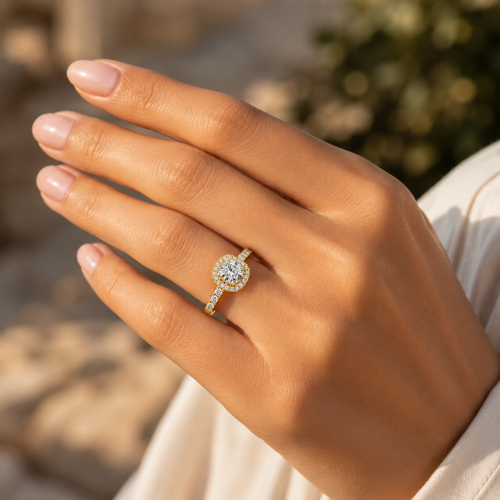 18K Gold Cushion Cut Diamond Eternity Ring – VVS CVD Band