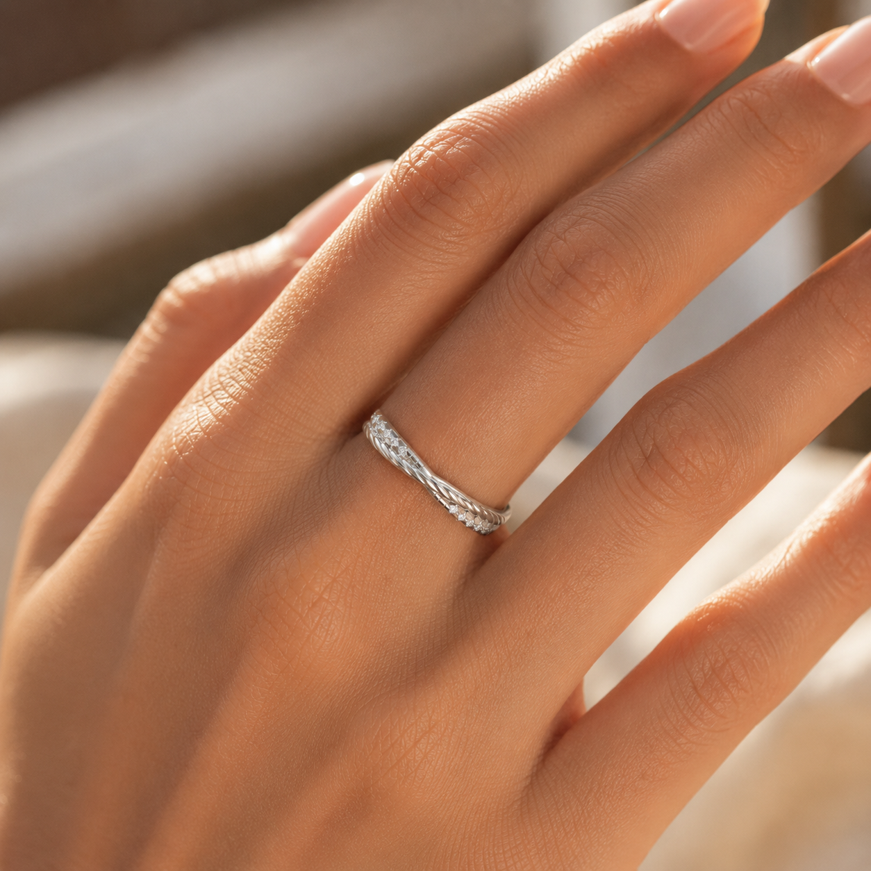 925 Silver CVD Diamond Ring | VVS Clarity Fine Ring