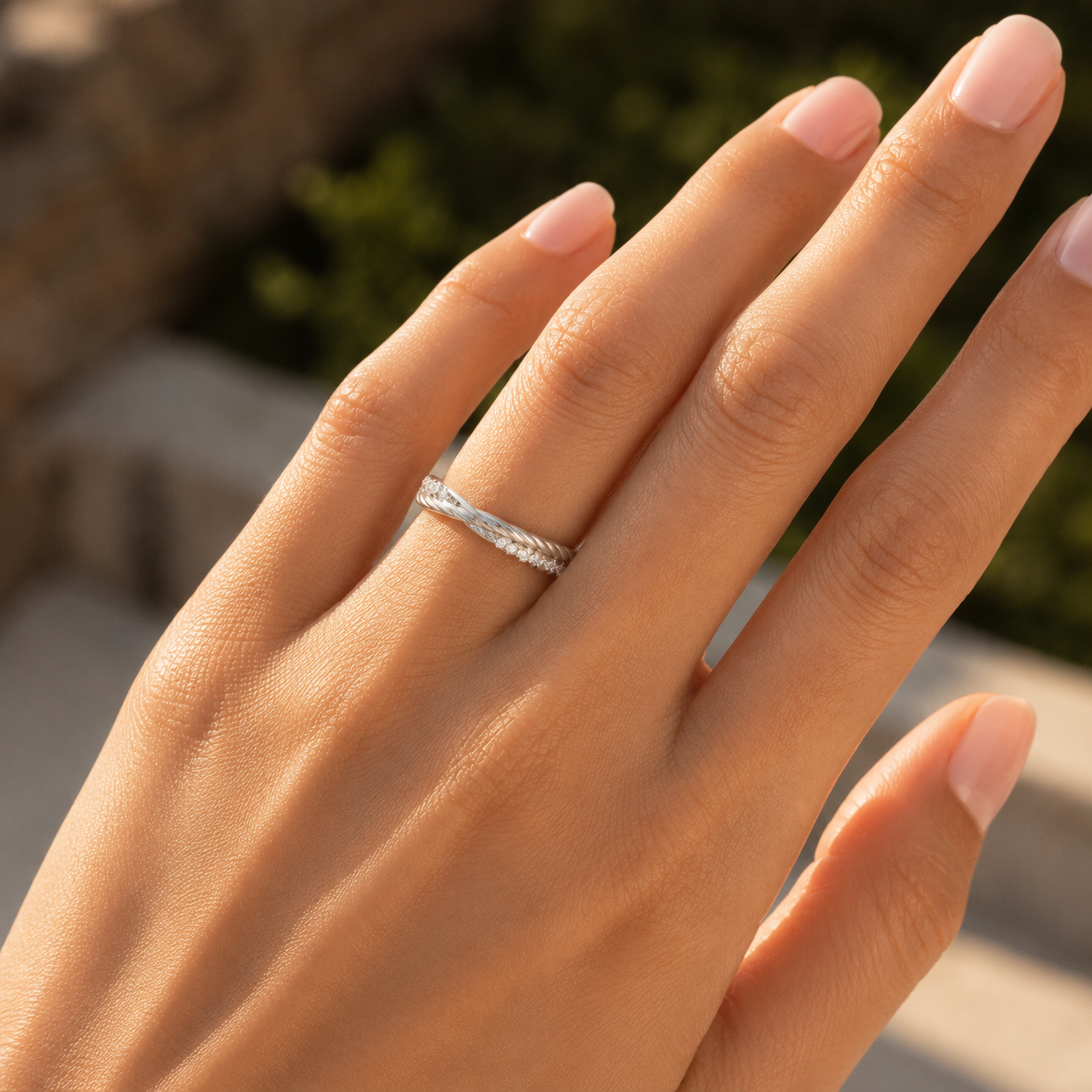 925 Silver CVD Diamond Ring | VVS Clarity Fine Ring