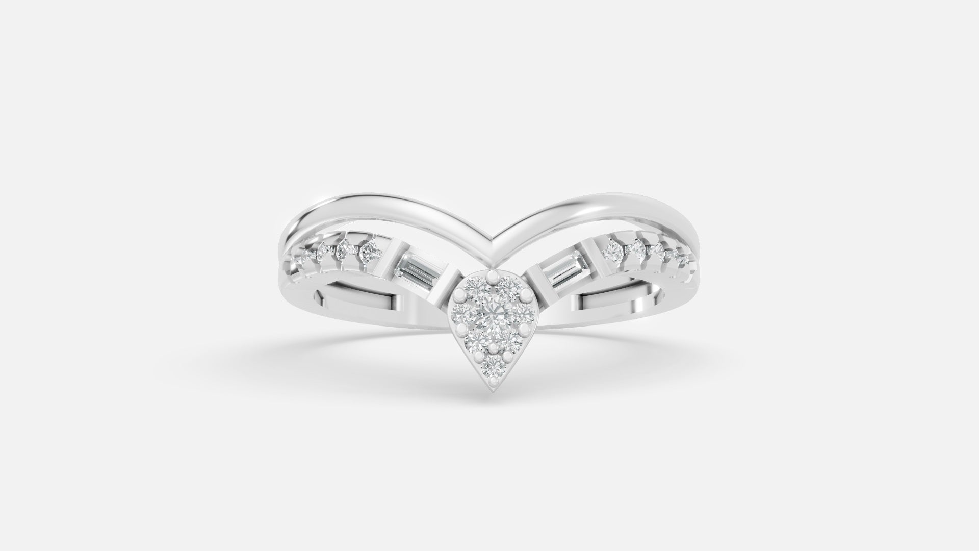 18K Silver CVD Diamond Ring – VVS Clarity Fine Luxury Ring