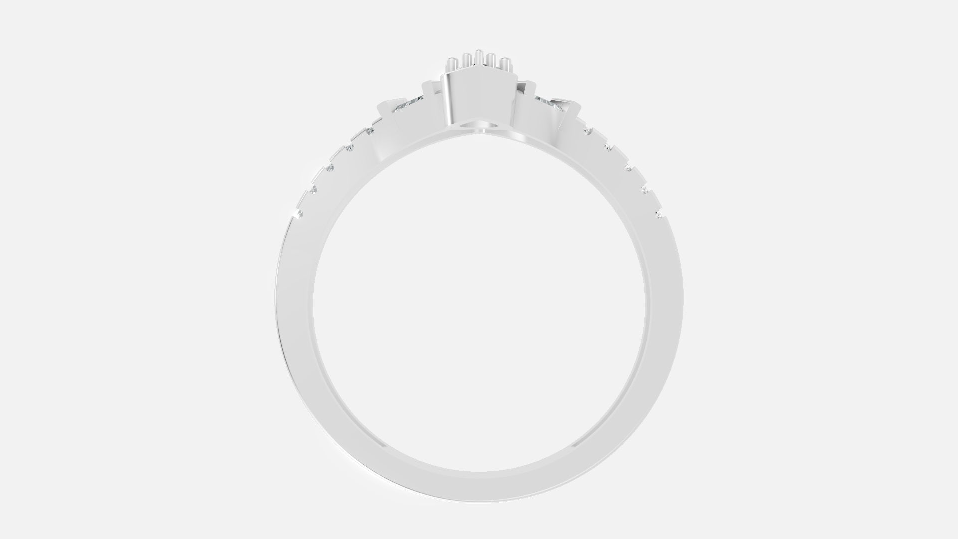 18K Silver CVD Diamond Ring – VVS Clarity Fine Luxury Ring