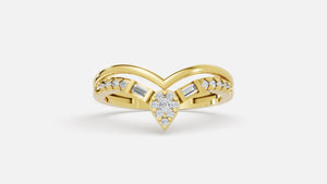 18K Gold CVD Diamond Ring – VVS Clarity Fine Luxury Ring