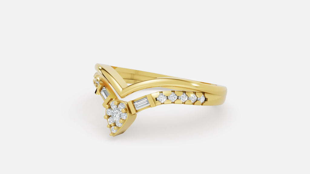 18K Gold CVD Diamond Ring – VVS Clarity Fine Luxury Ring