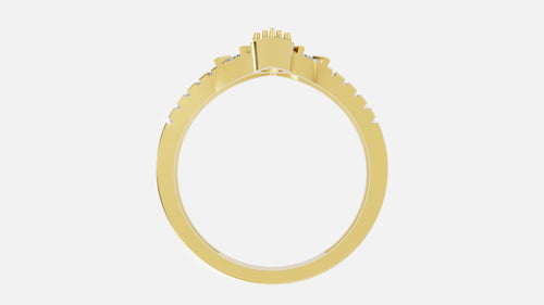 18K Gold CVD Diamond Ring – VVS Clarity Fine Luxury Ring