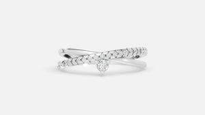 925 Silver CVD Diamond Ring VVS Minimal Luxury Design