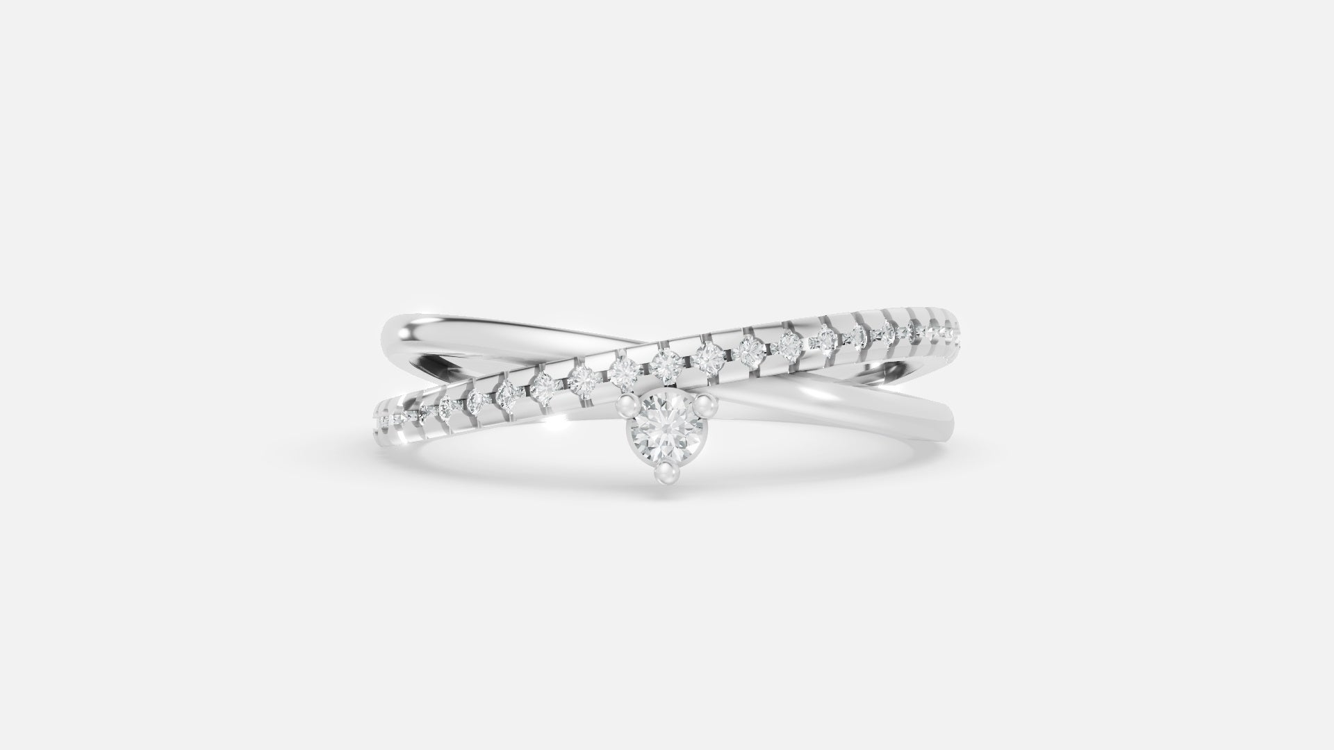 925 Silver CVD Diamond Ring VVS Minimal Luxury Design