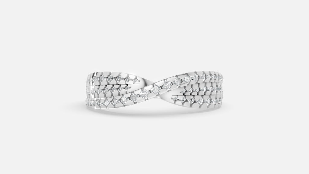Silver Lab Grown Diamond Ring VVS | Minimal Luxury Design