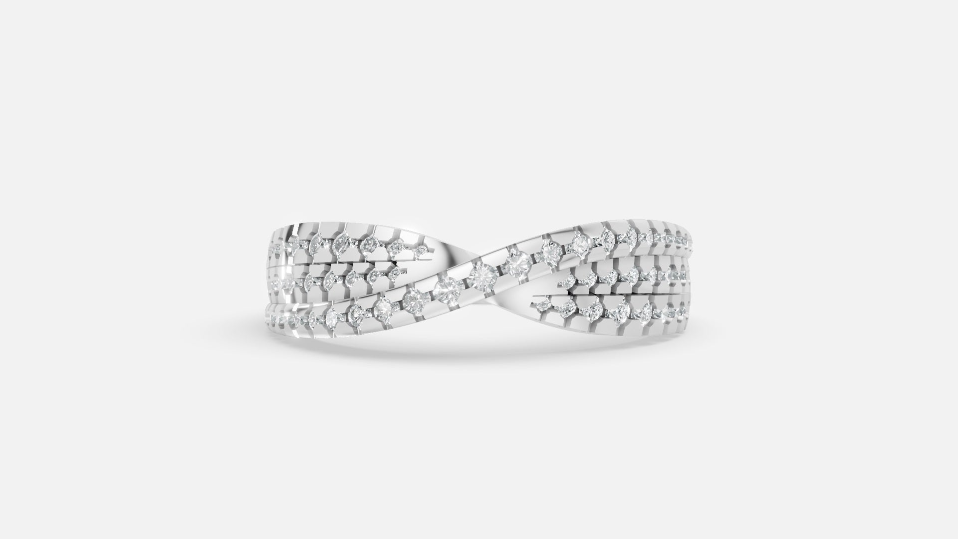 Silver Lab Grown Diamond Ring VVS | Minimal Luxury Design