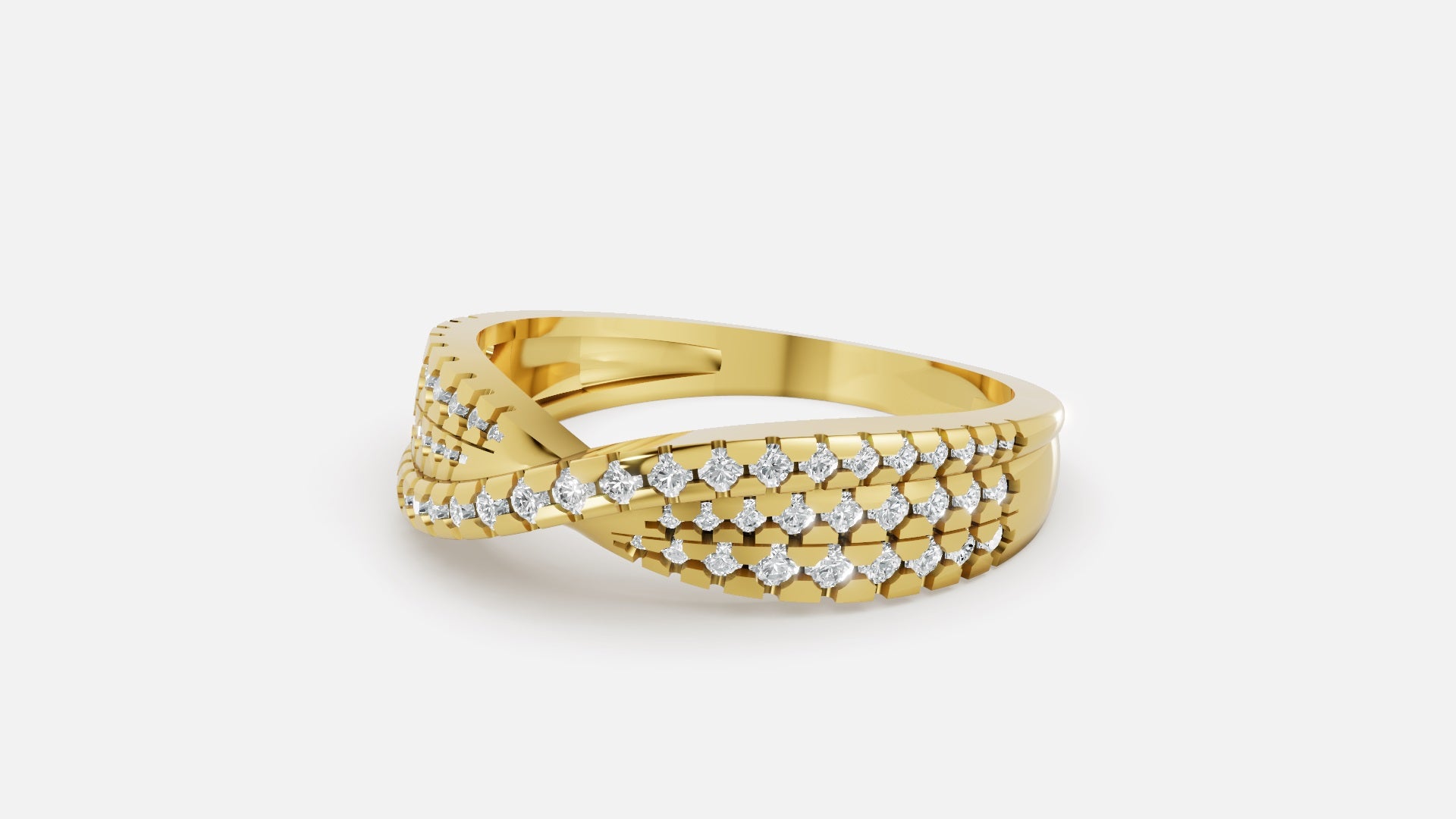 18K Gold Lab Grown Diamond Ring VVS | Elegant Fine Jewelry