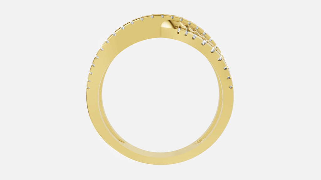 18K Gold Lab Grown Diamond Ring VVS | Elegant Fine Jewelry