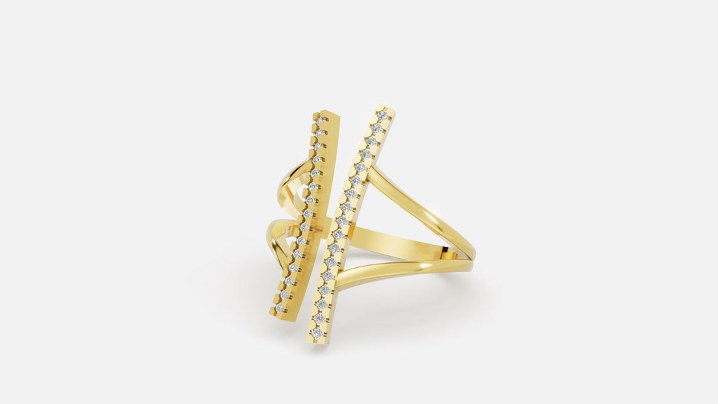 18K Gold VVS Diamond Ring – Minimal Luxury Fine Jewelry