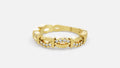 18K Gold Diamond Ring VVS CVD Elegant Fine Jewelry