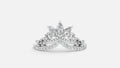 Silver Diamond Ring Minimal Luxury VVS Clarity Band