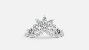 Silver Diamond Ring Minimal Luxury VVS Clarity Band