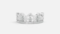 Sterling Silver Diamond Ring | CVD VVS Round Cut Ring
