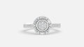 Silver CVD Diamond Ring | VVS EF Minimal Luxury Ring