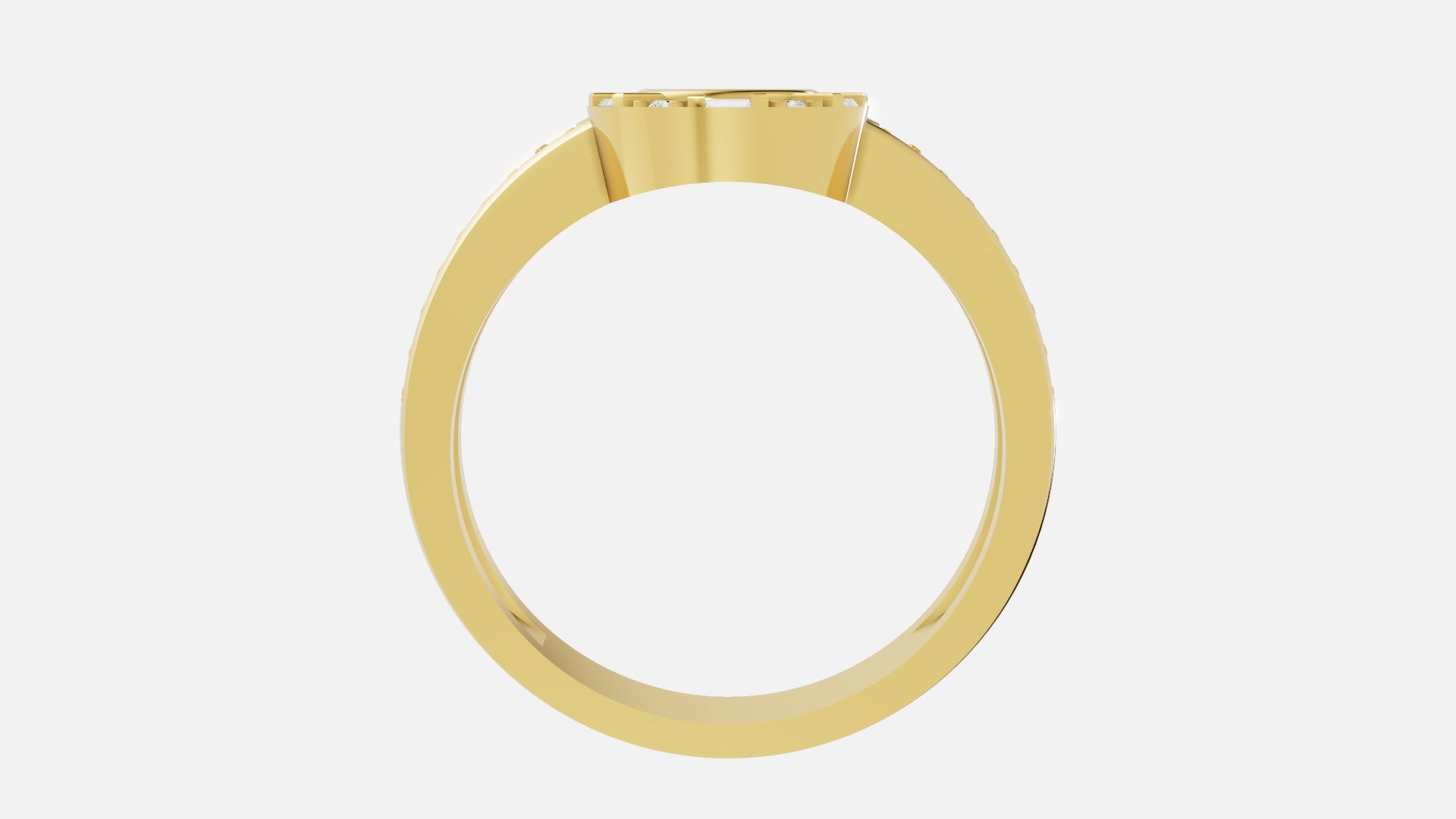 18K Gold CVD Diamond Ring | VVS EF Luxury Fine Ring