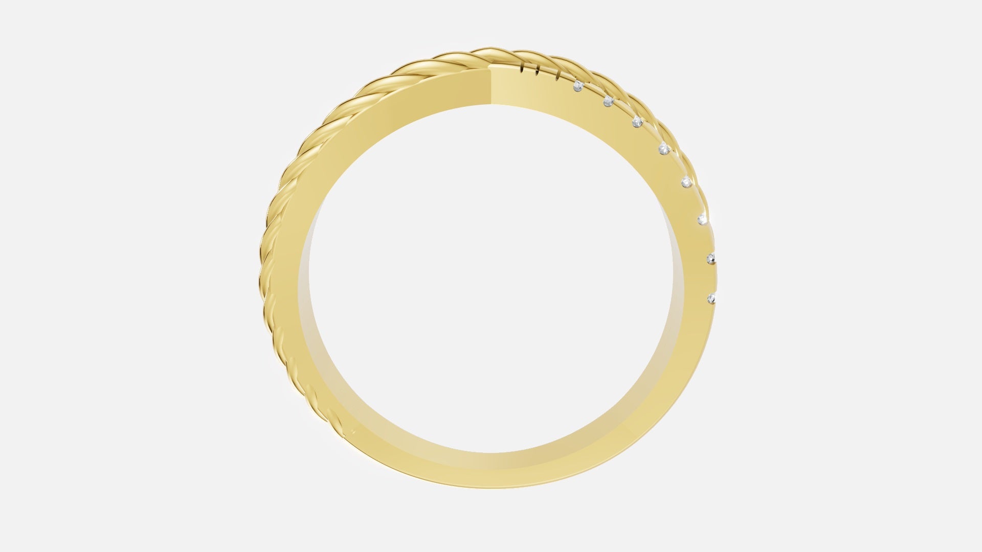 18K Gold & Silver CVD Diamond Ring | VVS Clarity Fine Ring