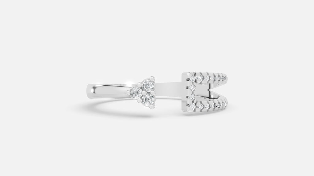 925 Silver CVD Diamond Ring VVS EF – Minimal Elegant Ring