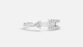 925 Silver CVD Diamond Ring VVS EF – Minimal Elegant Ring