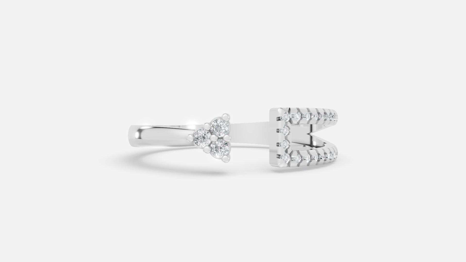 925 Silver CVD Diamond Ring VVS EF – Minimal Elegant Ring