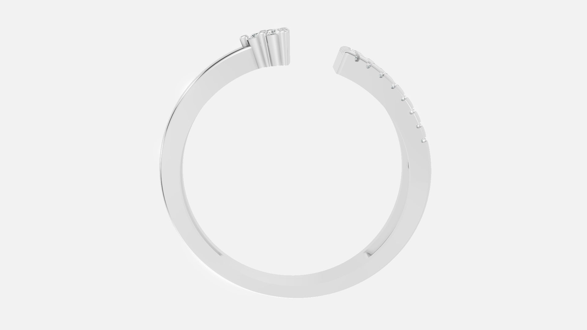 925 Silver CVD Diamond Ring VVS EF – Minimal Elegant Ring