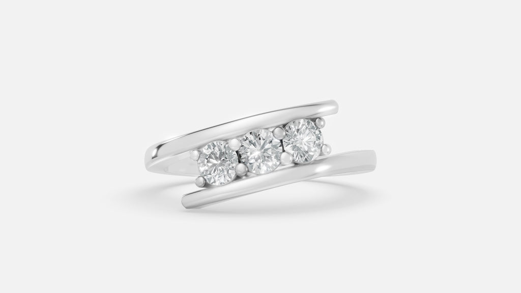 925 Silver Lab Diamond Ring 0.35 CT VVS Minimal Luxury
