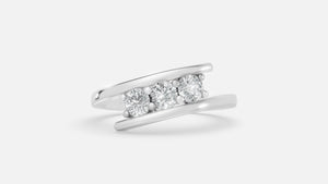 925 Silver Lab Diamond Ring 0.35 CT VVS Minimal Luxury