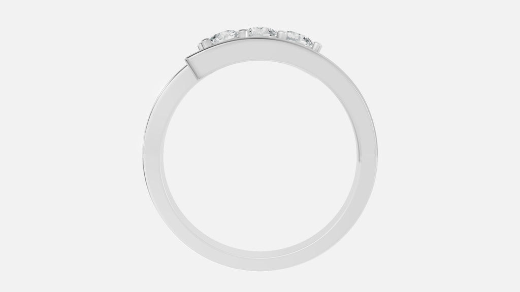 925 Silver Lab Diamond Ring 0.35 CT VVS Minimal Luxury