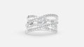 925 Silver Multi Band Diamond Ring – Elegant Solitaire Style