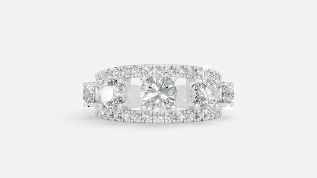 925 Silver CVD Diamond Ring for Women – VVS EF Elegant Design