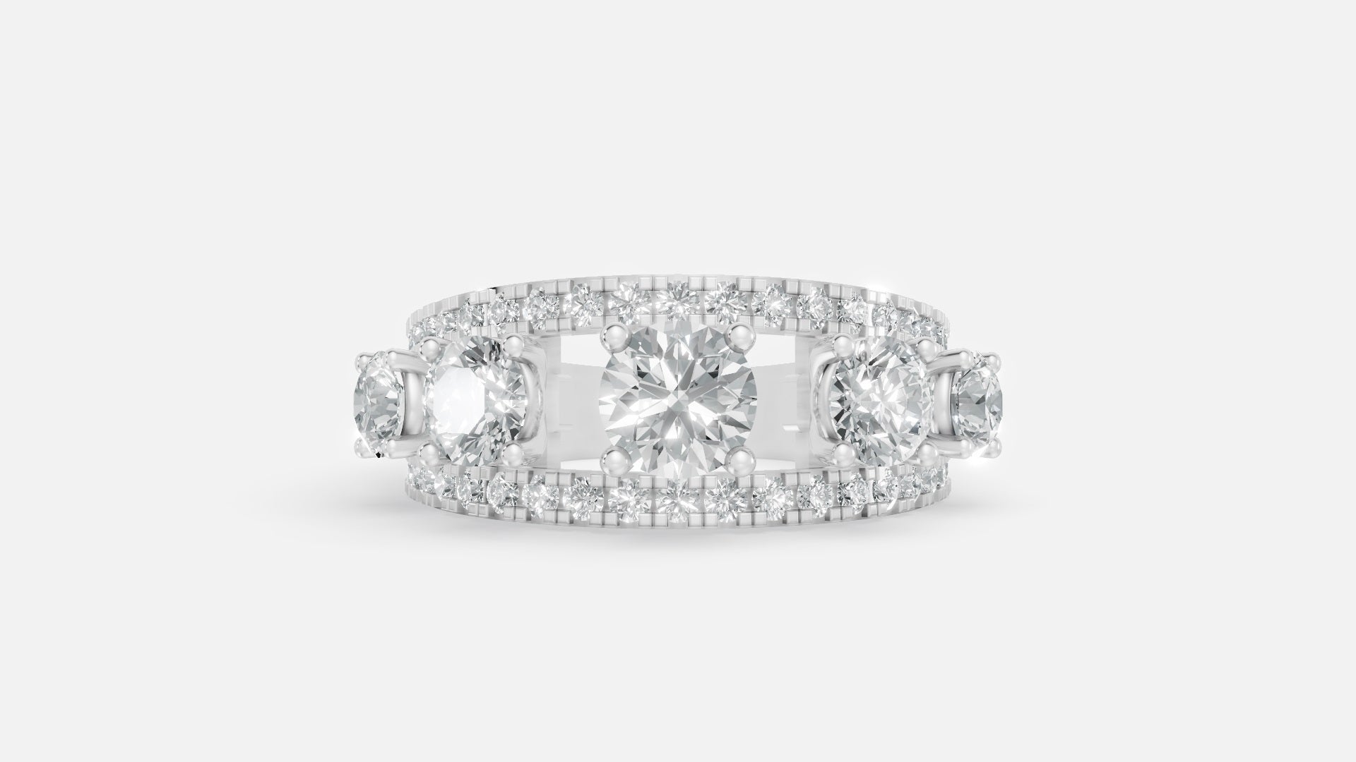 925 Silver CVD Diamond Ring for Women – VVS EF Elegant Design