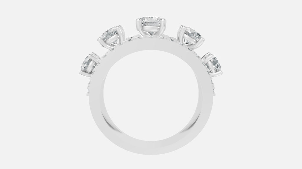 925 Silver CVD Diamond Ring for Women – VVS EF Elegant Design