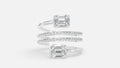 Sterling Silver Multi-Band CVD Diamond Ring (VVS EF-G