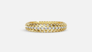 18K Gold CVD Diamond Engagement Ring VVS (1.79 Ct)