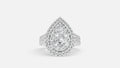 Silver Diamond Ring VVS Clarity Elegant Minimal Jewelry