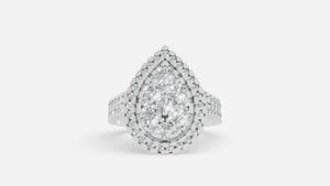 Silver Diamond Ring VVS Clarity Elegant Minimal Jewelry