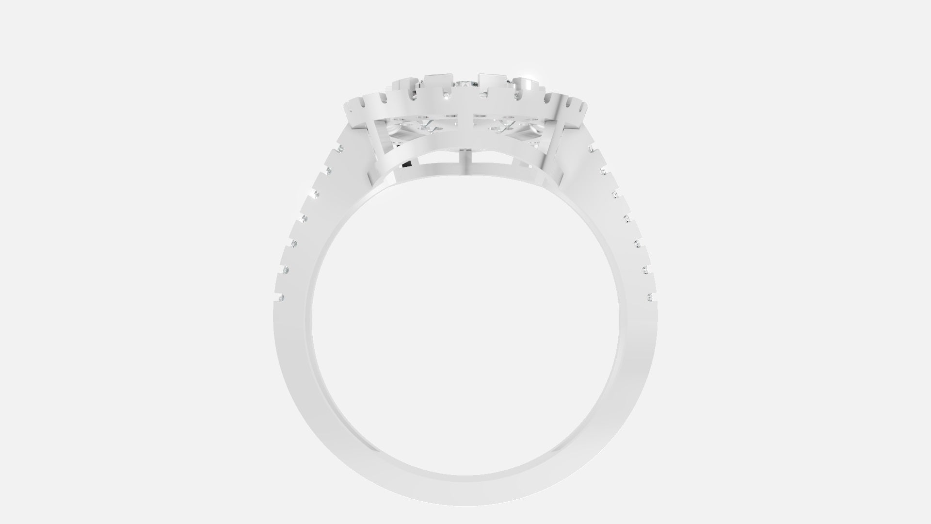 Silver Diamond Ring VVS Clarity Elegant Minimal Jewelry