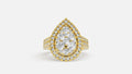 18K Gold Diamond Ring VVS Clarity Elegant Fine Jewelry