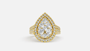 18K Gold Diamond Ring VVS Clarity Elegant Fine Jewelry