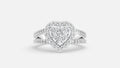 Silver Diamond Ring (CVD VVS) Minimal Elegant Ring