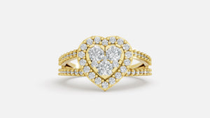 18K Gold Diamond Ring (VVS CVD) Minimal Luxury Ring