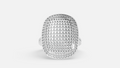 Sterling Silver CVD Diamond Ring VVS EF 0.74 Ct Fine Ring