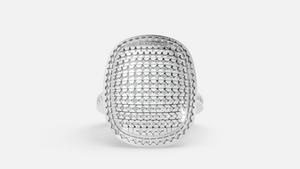 Sterling Silver CVD Diamond Ring VVS EF 0.74 Ct Fine Ring