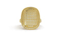 18K Gold CVD Diamond Ring VVS EF 0.74 Ct Elegant Fine Ring