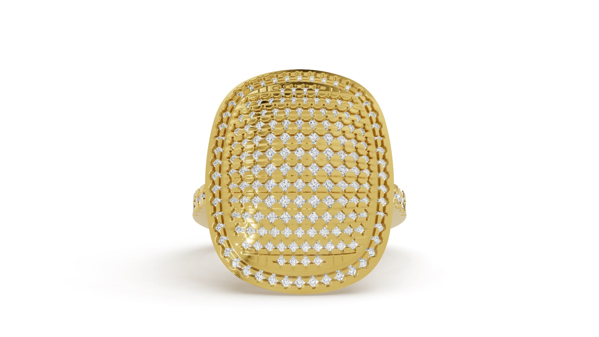 18K Gold CVD Diamond Ring VVS EF 0.74 Ct Elegant Fine Ring